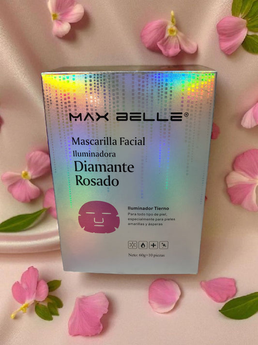 Mascarilla facial diamante Rosado caja 10 unid