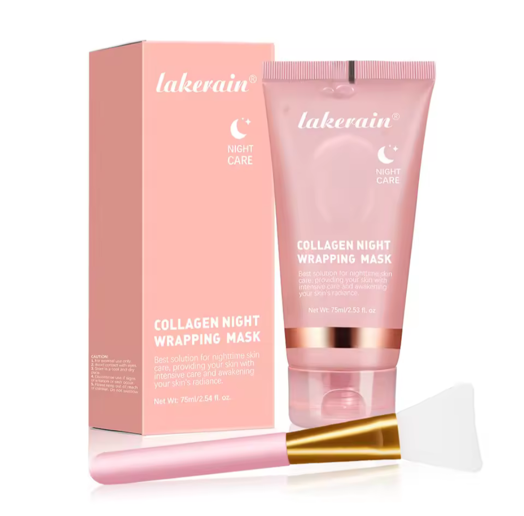Mascarilla Colageno Nocturna + Brocha +🎁 Set Skin Care