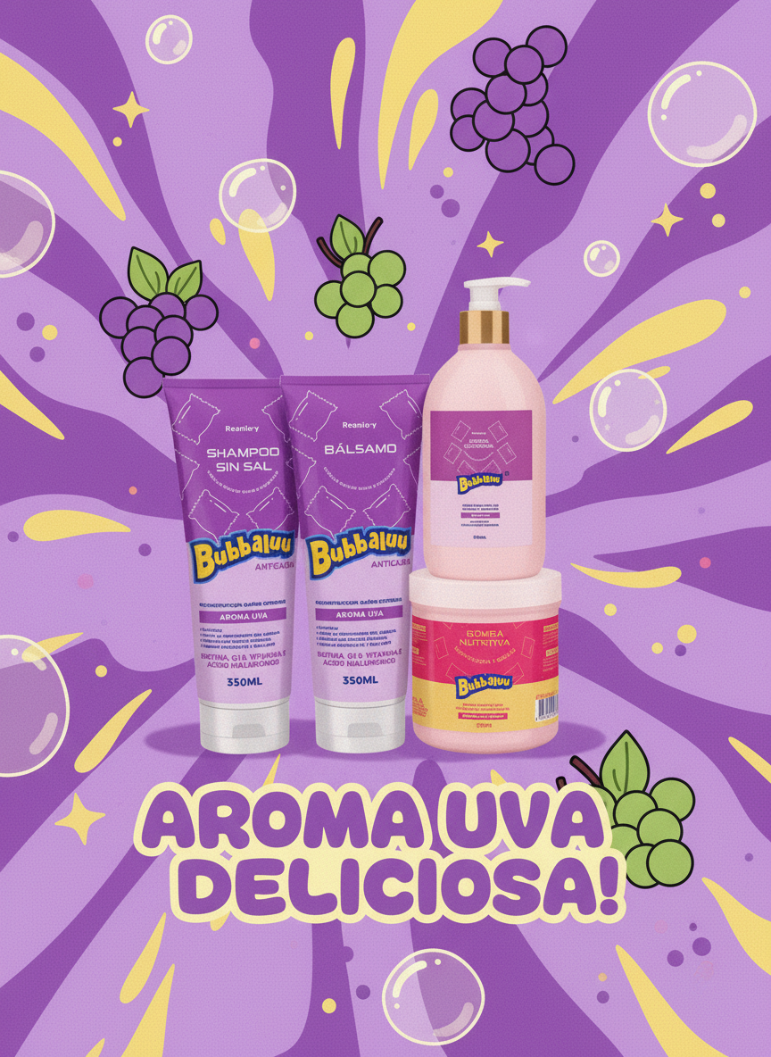 🍇 Pack Uva Deliciosa + Bomba Capilar Tutti Frutti 🍍
